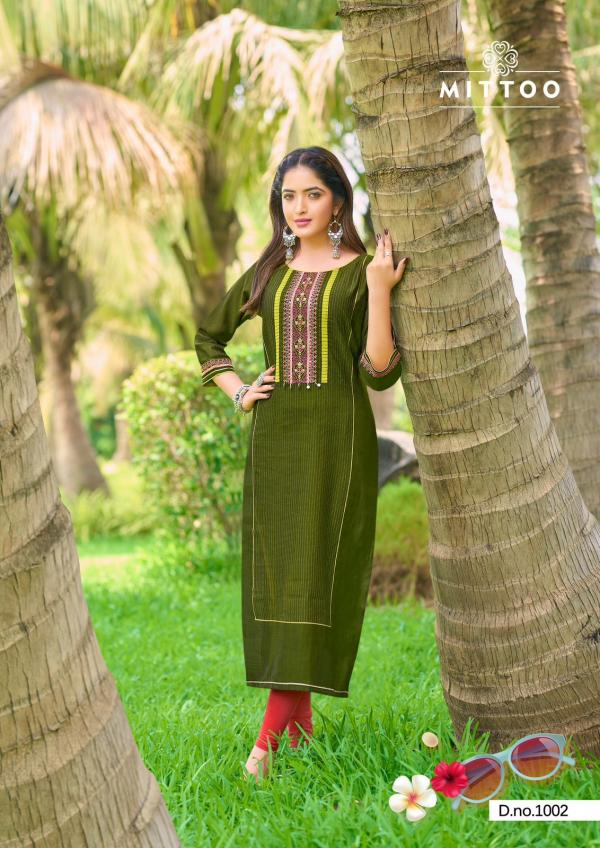 Mittoo Mahika Viscose Weaving Designer Kurti Collection